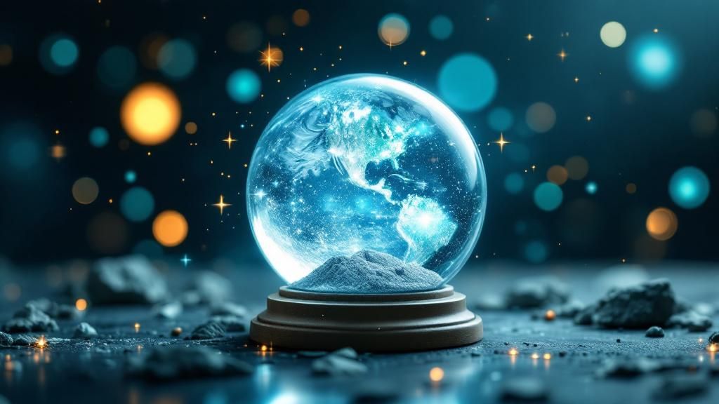 Crystal ball showing the future of podcast distribution